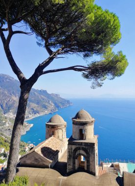 Ravello, Italya. Amalfi Sahili. Villa Rufolo 'dan görünüm