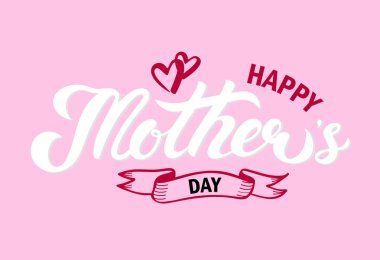 Anneler Günün kutlu olsun. El çizimi harfler. Vektör illüstrasyonu