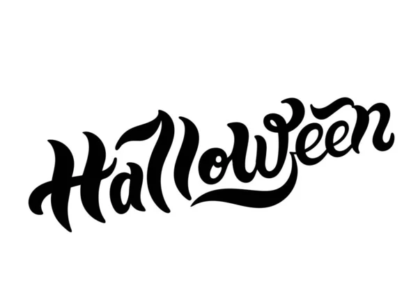 Halloween Hand Drawn Lettering Illustration Vector Illustration Best Banner Halloween — Stock Vector