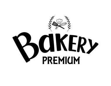 Fırın. El çizimi harfler ve illüstrasyon. Vektör illüstrasyonu