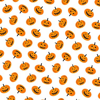 Cadılar Bayramı kusursuz. Vektör çizimi. Cadılar Bayramı partisi için en iyi pankart