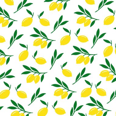 Limon çizimi. Kusursuz desen. Vektör çizimi. Hatıra eşyaları için en iyisi..