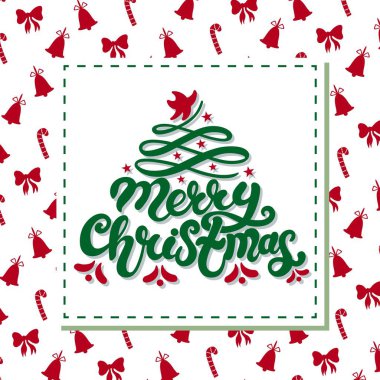 Mutlu noeller. El çizimi harfler. Noel / Yeni Yıl tebrik kartları, davetiye şablonları, posterler, afişler için en iyisi. Vektör illüstrasyonu