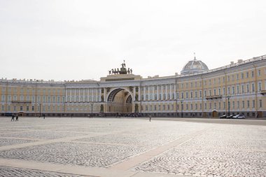 St. Petersburg, Rusya 'daki Saray Meydanı manzarası