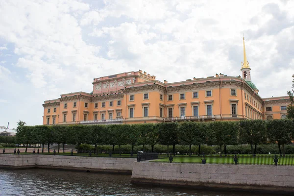 Widok Zamek Michajłowski Petersburgu Rosja — Zdjęcie stockowe