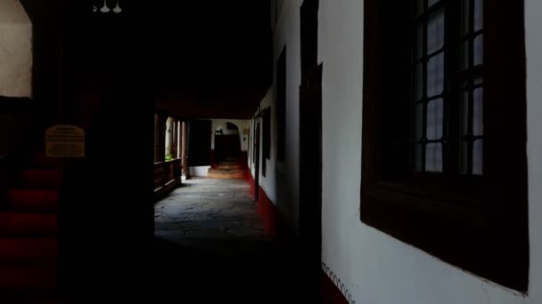 Zewnątrz Klasztoru Rila Największy Najbardziej Znany Klasztor Prawosławny Bułgarii — Wideo stockowe