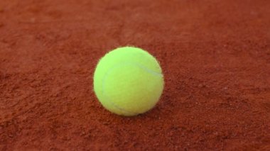 Top toplayan bir çocuğun eli Tenis topunu tutuyor