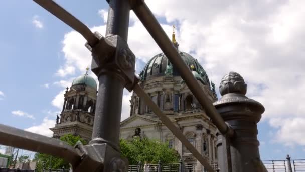 Tiefansicht Des Berühmten Berliner Doms Genannt Berliner Dom Deutschland — Stockvideo
