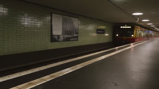 Ban Tren Berlín Alemania — Vídeo de stock