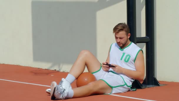 Concept Réaction Des Fans Basket Ball Joueur Basket Déçu Tenue — Video