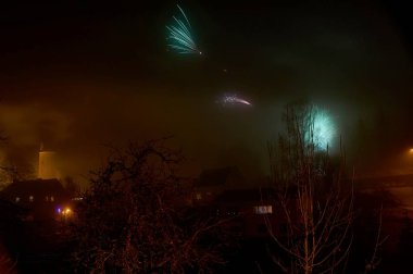 Yeni yıl arifesinde 2019 Muerlenbach Almanya Bertrada kalede.