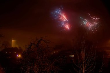 Yeni yıl arifesinde 2019 Muerlenbach Almanya Bertrada kalede.