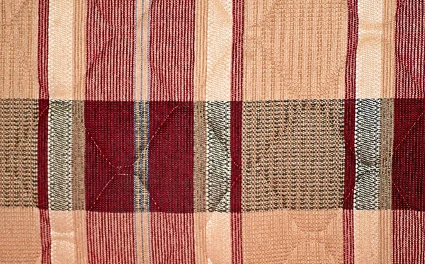 Σκωτσέζικο ρετρό χρώμα ταρτάν μαξιλάρια στο κρεβάτι — Φωτογραφία Αρχείου