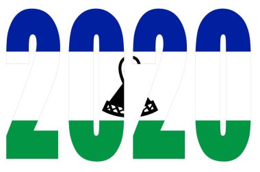 2020 yılı için izole afişler, beyaz arkaplanlı, mutlu yıllar..