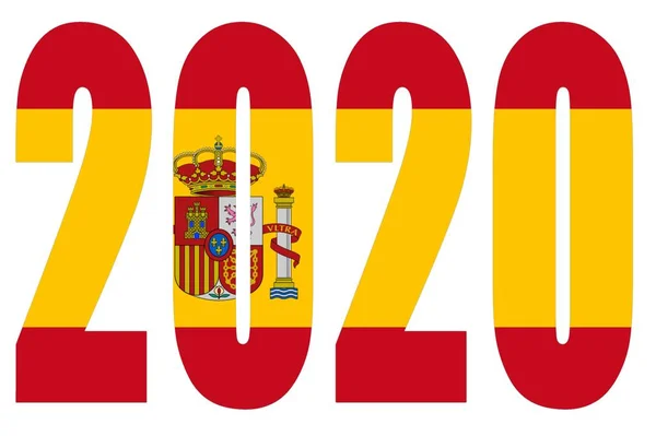 Número de pancartas aisladas para el año 2020 con un fondo blanco, feliz año nuevo . —  Fotos de Stock