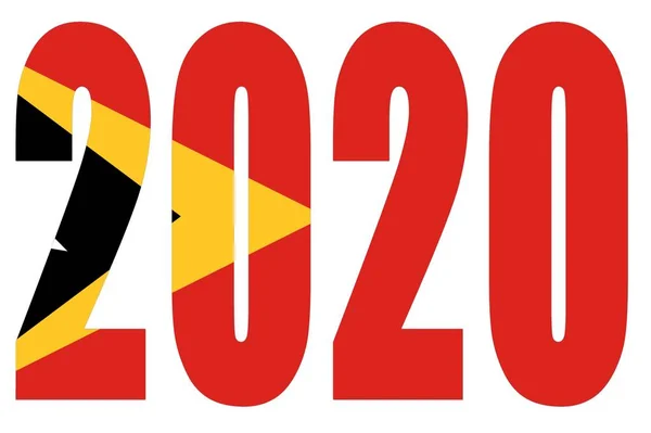 2020 Número Papel Arte Texto Design Ilustração Feriado — Fotografia de Stock