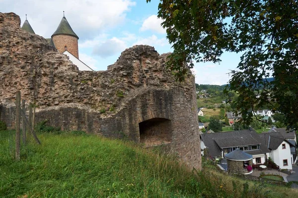 Bertradaburg Burg Muerlenbach Castillo Colina Ruinas Murlenbach Renania Palatinado Alemania — Foto de Stock