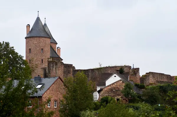 Bertradaburg Burg Muerlenbach Castillo Colina Ruinas Murlenbach Renania Palatinado Alemania — Foto de Stock