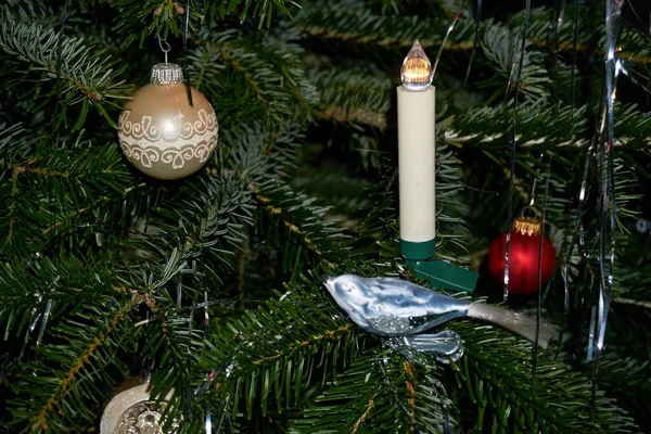 Composition Noël Avec Bal Noël Décoration — Photo