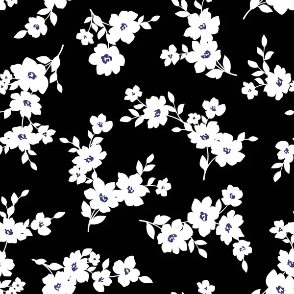 Květinový Vzor Obrázku Navrhl Jsem Květinu Pokračovat Bez Problémů — Stockový vektor