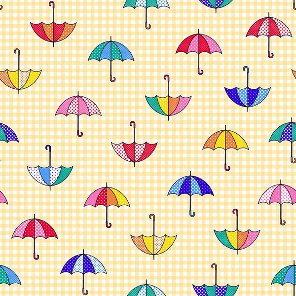 Musterillustration Des Regenschirms Ich Habe Einen Regenschirm Niedlich Entworfen Ich — Stockvektor