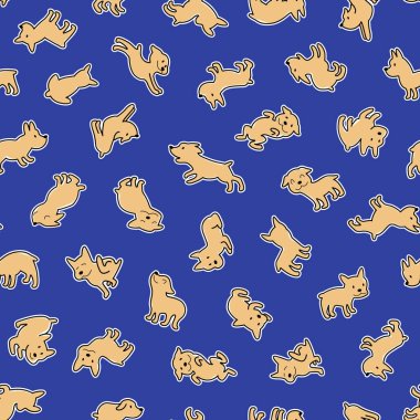 Köpek illüstrasyon desen, bir güzel dogi, sorunsuz bir şekilde devam çizim yaptı 