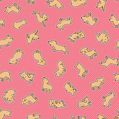 Köpek illüstrasyon desen, bir güzel dogi, sorunsuz bir şekilde devam çizim yaptı 