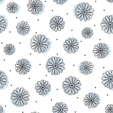 Soyut çiçek illüstrasyon. Soyut bir çiçek tasarlanmış, vektörel çizimler içinde çalıştı