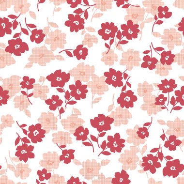 Çiçek illüstrasyon deseni, bir çiçek tasarlanmış, sorunsuz bir şekilde devam etmek,