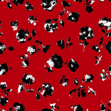 Çiçek illüstrasyon deseni, bir çiçek tasarlanmış, sorunsuz bir şekilde devam etmek,