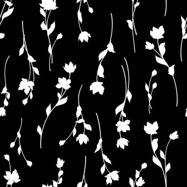 Çiçek illüstrasyon deseni, bir çiçek tasarlanmış, sorunsuz bir şekilde devam etmek,