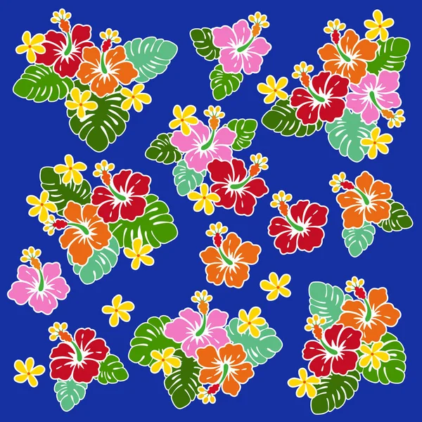 Hibiscus çiçek illüstrasyon, Hibiscus tasarlamak için çizdiğim,