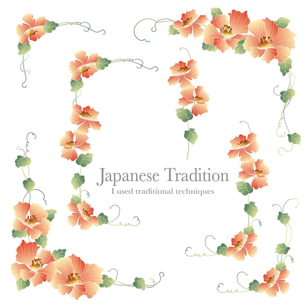 Japon tarzı çiçek dekorasyon çapı, ben Japon tarzı çiçek dekorasyon çerçeve yaptı