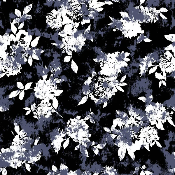 Blumenillustrationsmuster Ich Entwarf Eine Blume Dieses Gemälde Setzt Sich Immer — Stockvektor
