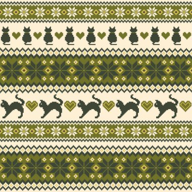 Nordic desen illüstrasyon. Geleneksel İskandinav desen tasarlanmış