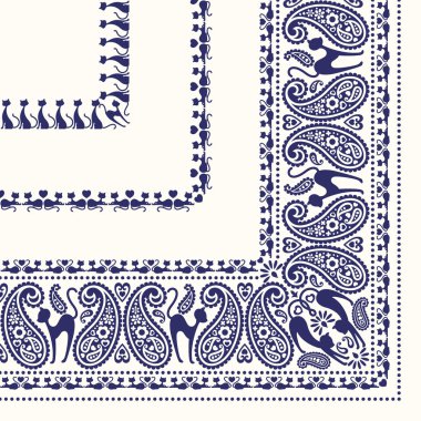 Bandana tasarım kedi, kedi kullanarak bandana, çizim değil, bir vektör çalışma,