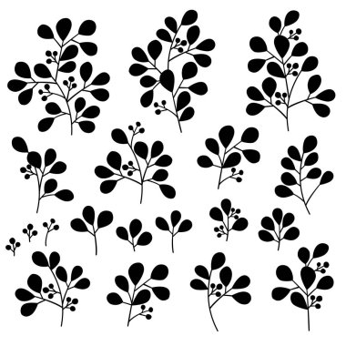 Yaprak çizim nesnesi. Bu basit ve bir yaprak ifade,