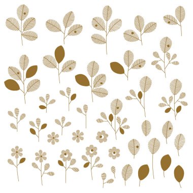 Yaprak çizim nesnesi. Bu basit ve bir yaprak ifade,