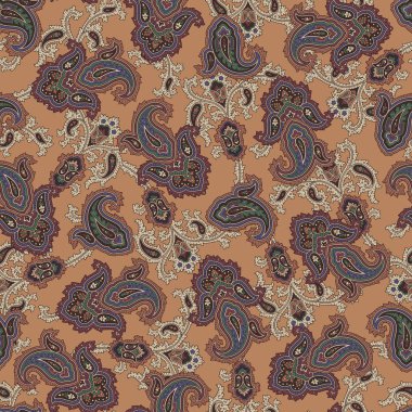 Paisley illüstrasyon model, bu resim tekrar tekrar devam ediyor