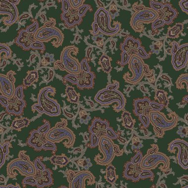 Paisley illüstrasyon model, bu resim tekrar tekrar devam ediyor