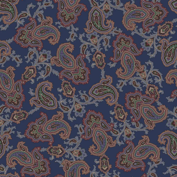 Modello Illustrazione Paisley Questo Dipinto Continua Ripetutamente — Vettoriale Stock