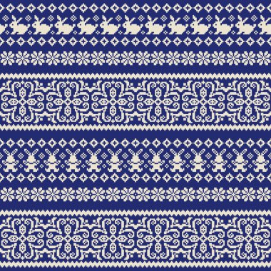 Tavşan Nordic desen çizimi,