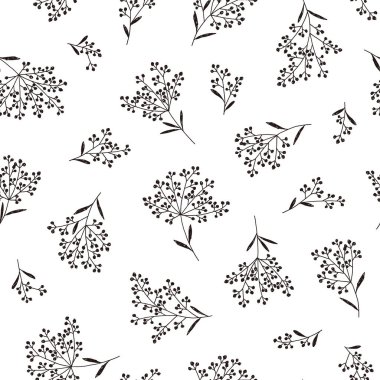 Soyut bitki deseni, soyut bir bitki tasarlanmış, bu resim tekrar tekrar sorunsuz devam ediyor.