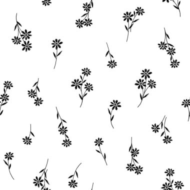 Çiçek illüstrasyon deseni, bir çiçek tasarlanmış, bu resim tekrar tekrar sorunsuz devam ediyor,