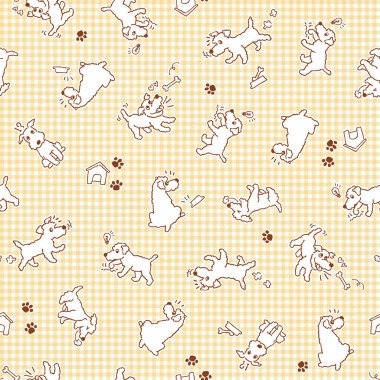 Köpek illüstrasyon desen, bir güzel dogi, sorunsuz bir şekilde devam çizim yaptı 