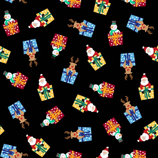 Weihnachtsgeschenk Muster Ich Habe Ein Geschenk Von Weihnachten Zur Illustration — Stockvektor