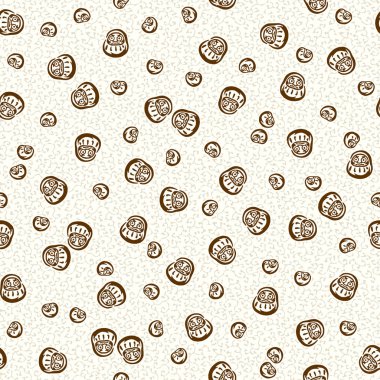 Japon stil bebek desen, basit ve bir Dharma bebek çekti, ben sorunsuz devam ediyor,