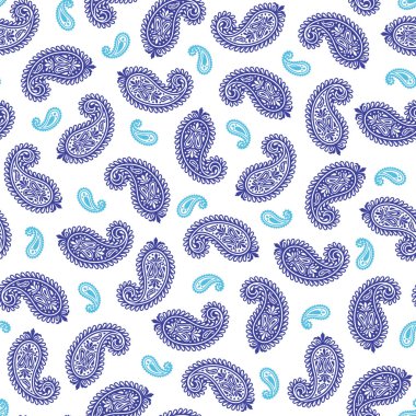 Paisley illüstrasyon patternpaisley tasarım deseni