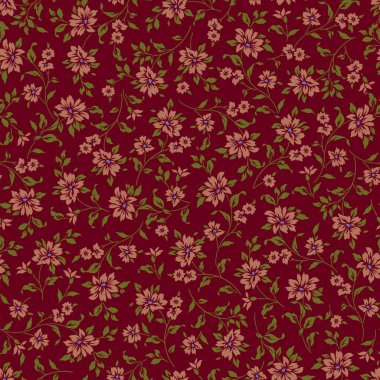 Desen küçük çiçek çiçek desenle yaptım, sorunsuz bir şekilde devam etmek,