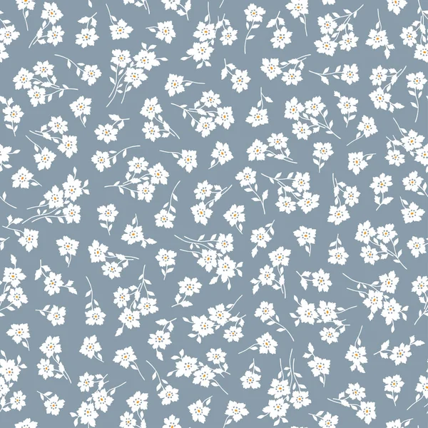 Pattern Small Flower Made Pattern Small Flower Continue Seamlessly — стоковый вектор